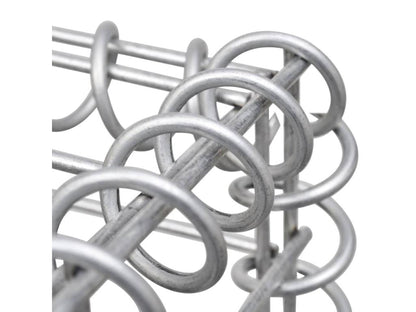 Lit surélevé à gabion Acier galvanisé 90x30x60 cm MFNO89235