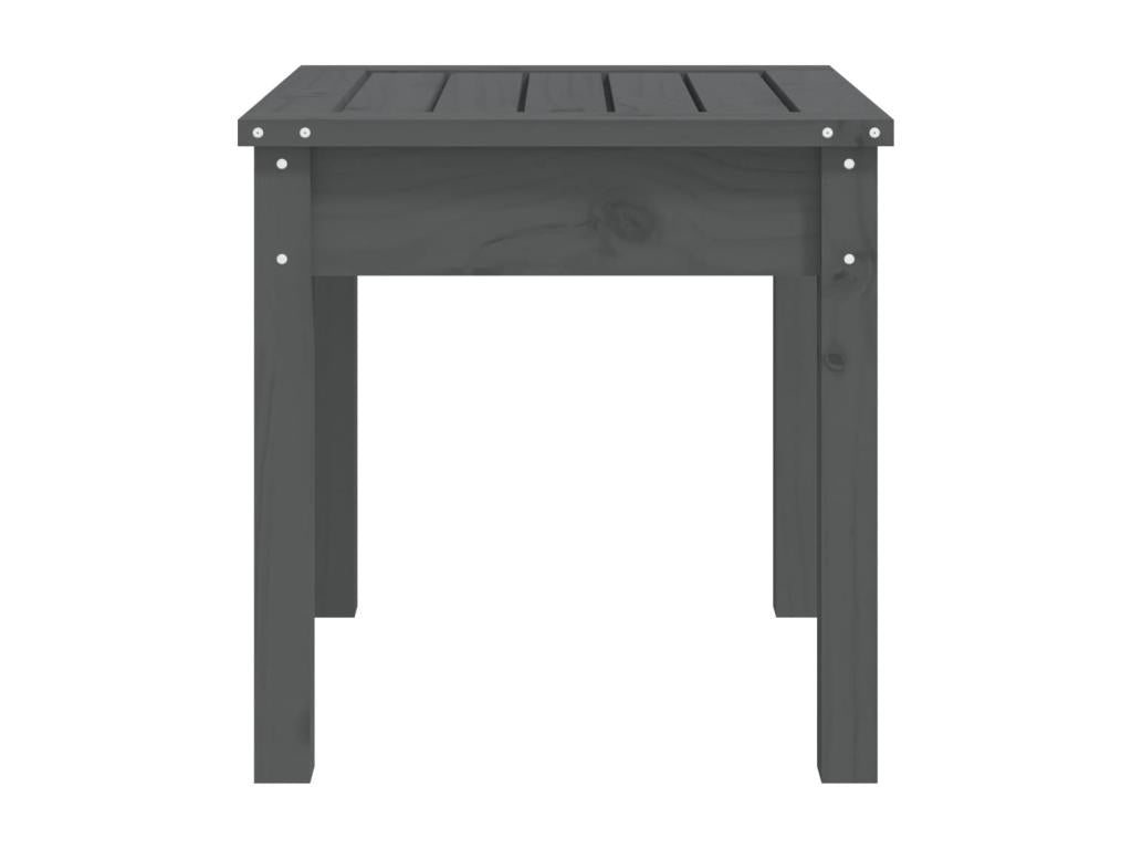 Banc de jardin gris 50x44x45 bois massif de pin DOBY01341