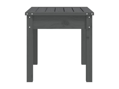 Banc de jardin gris 50x44x45 bois massif de pin DOBY01341