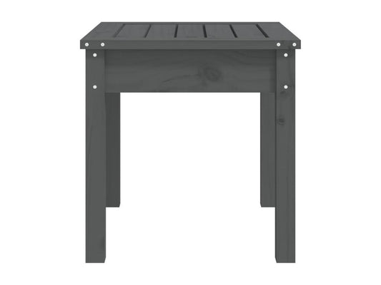 Banc de jardin gris 50x44x45 bois massif de pin DOBY01341