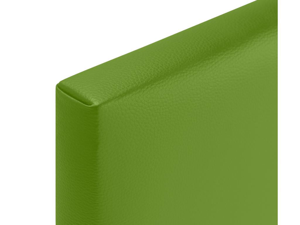 Chezlova Tête de lit simili cuir lisse 145x50cm Lits 135/140 - Vert KVRJ52683
