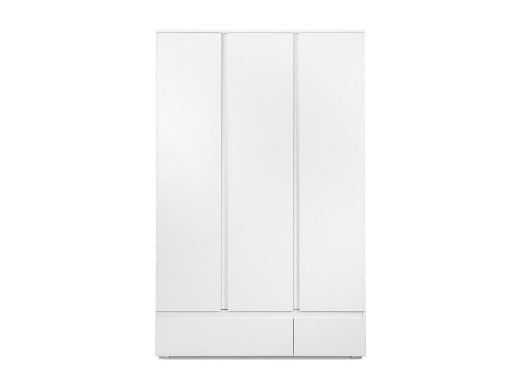Armoire 3 portes 2 tiroirs blanc - L120 x H191cm GQYV03802