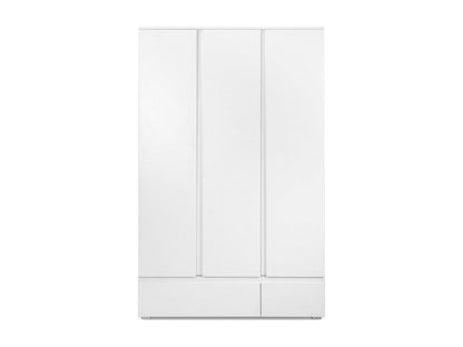 Armoire 3 portes 2 tiroirs blanc - L120 x H191cm GQYV03802