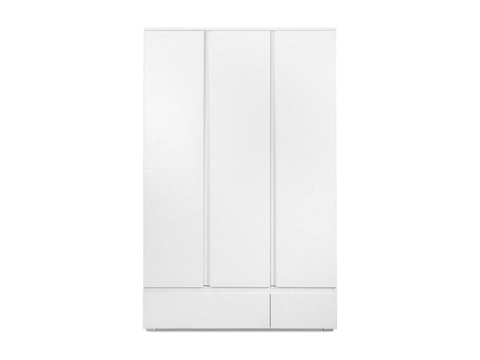 Armoire 3 portes 2 tiroirs blanc - L120 x H191cm GQYV03802