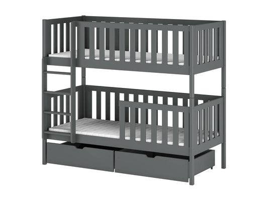 Lits superposés Chezlova BB002 80x180 cm Graphite NJRN53322