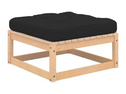 Salon de jardin 6 pièces avec coussins Bois de pin massif QILE66077