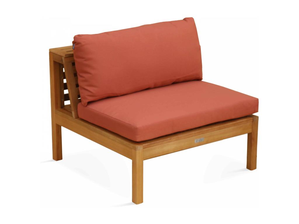 Salon de jardin d'angle 6 places en bois d'eucalyptus Chezlova MGIC39223