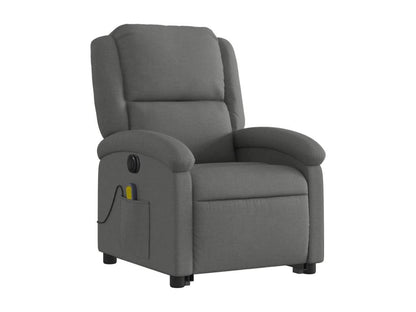 Fauteuil inclinable massant électrique Gris foncé Tissu IYDM38468