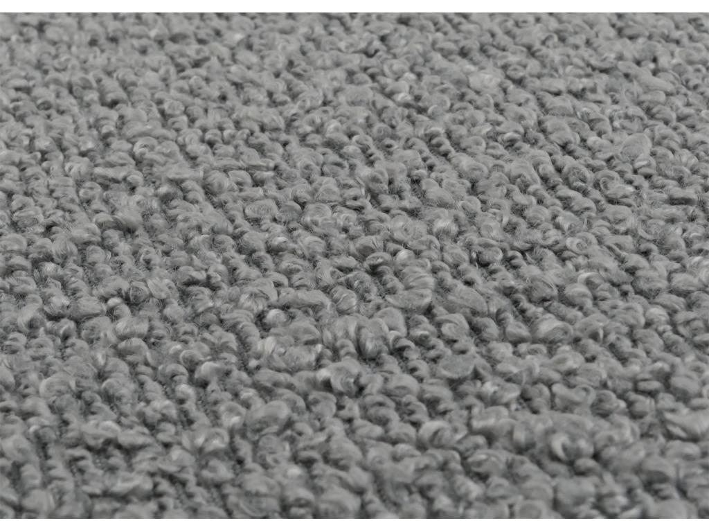 Lot de 2 chaises de salle à manger dossier haut en tissu bouclé gris pieds en bois clairs 04 0007320 VZPN89519