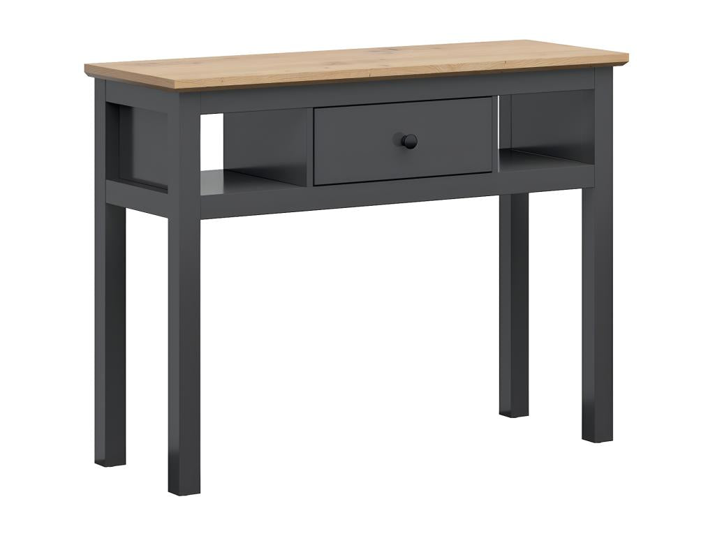 Console 1 tiroir Chezlova Gris anthracite et Bois JJUY17726