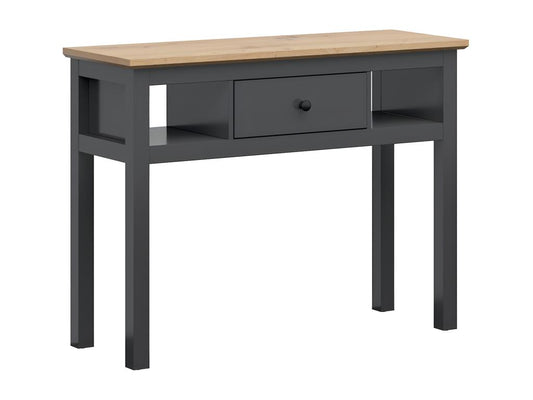 Console 1 tiroir Chezlova Gris anthracite et Bois JJUY17726