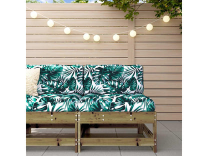 Canapé central de jardin bois de pin imprégné WJUB05896