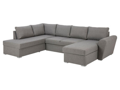 Chezlova Canapé-lit chaise longue côté droit gris clair. KIEG34677