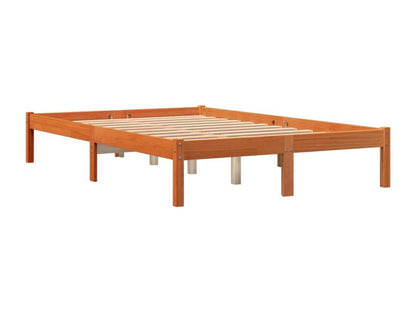 Cadre de lit cire marron 120x190 cm bois de pin massif JXLI97571