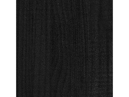 Lit Noir Bois massif 75x190 Petit simple UTFT20568