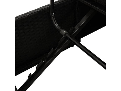 Transat chaise longue bain résine noire 195x60x60 cm 02 0012547 JQII45884