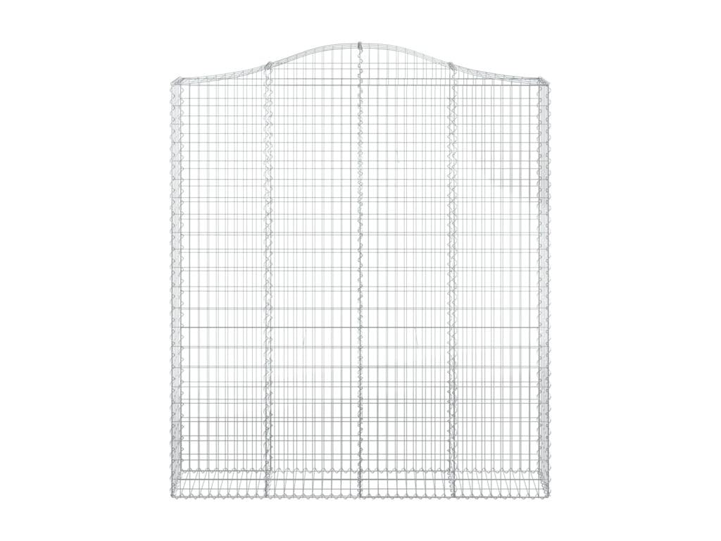 Panier de gabions arqué 200x30x220-240 Fer galvanisé JARI82173