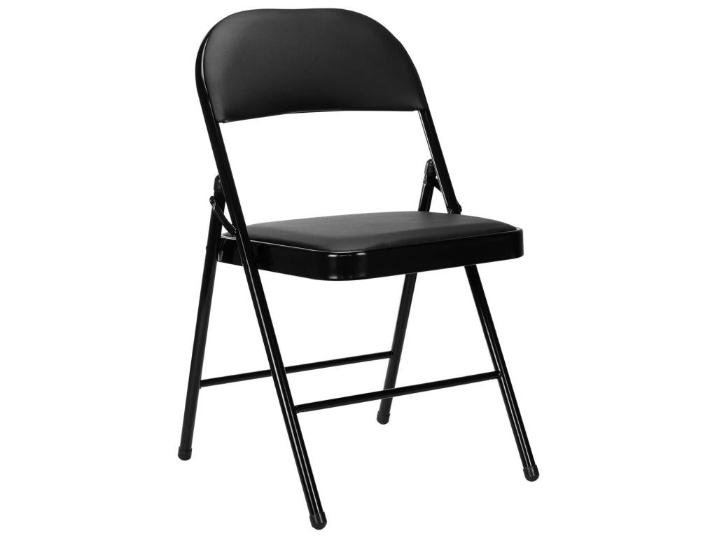 Lot de 10 chaises pliantes noires rembourrées 7house YBEM85946