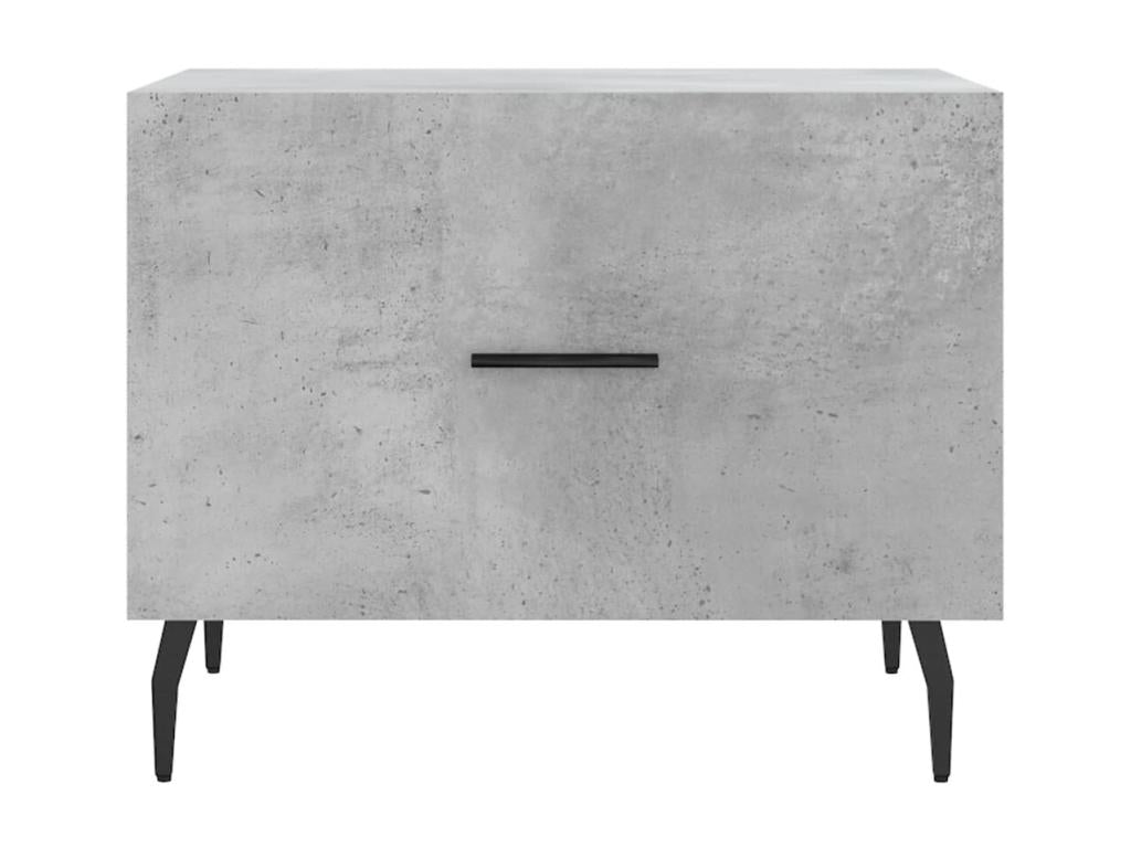 Tables basses 2 pièces gris béton 50x50x40 cm bois d'ingénierie EKHU71316