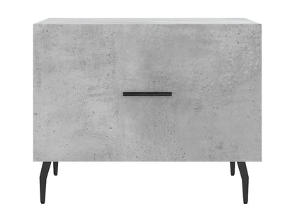 Tables basses 2 pièces gris béton 50x50x40 cm bois d'ingénierie EKHU71316