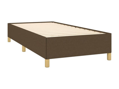 Lit à sommier tapissier avec matelas Marron foncé 100x200 cm MTMW89847