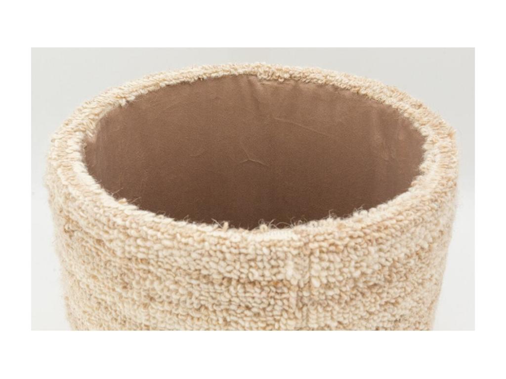 Pouf / coffre en laine bouclette Grand SQJB69316