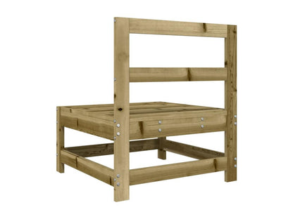 Canapé central de jardin bois de pin imprégné WJUB05896