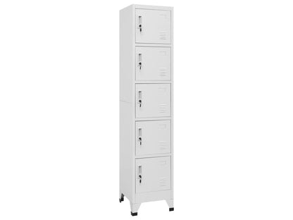 Armoire à casiers Blanc 38x40x180 Acier 3 ZOPY84114