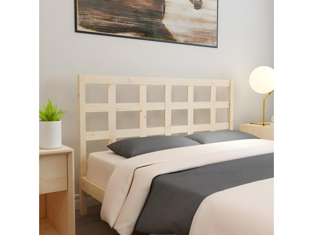 Tête de lit 145,5x4x100 cm Bois massif de pin LLMV48637