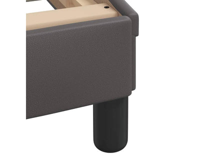 Lit avec matelas gris 90x200 cm similicuir IZWB75664