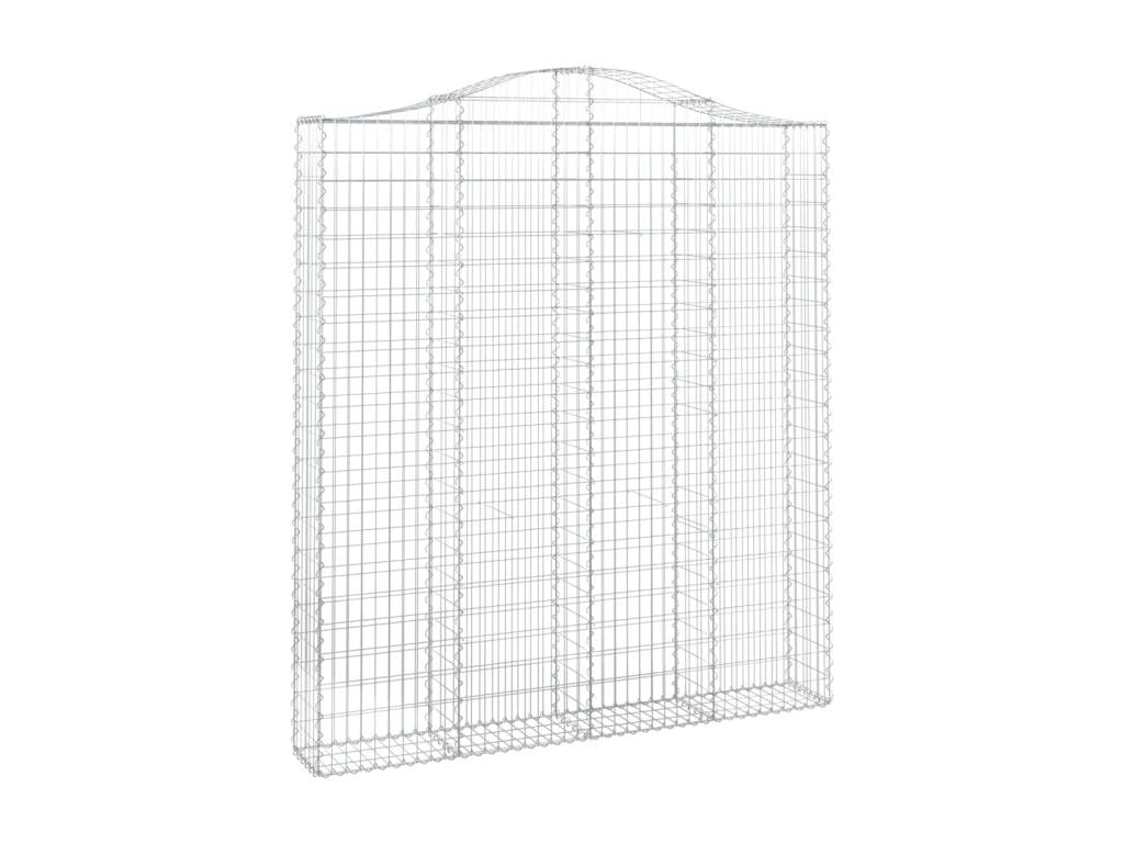 Panier de gabions arqué 200x30x220-240 Fer galvanisé JARI82173