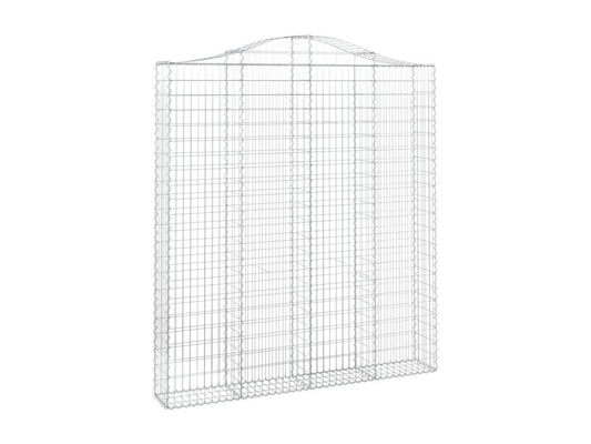 Panier de gabions arqué 200x30x220-240 Fer galvanisé JARI82173
