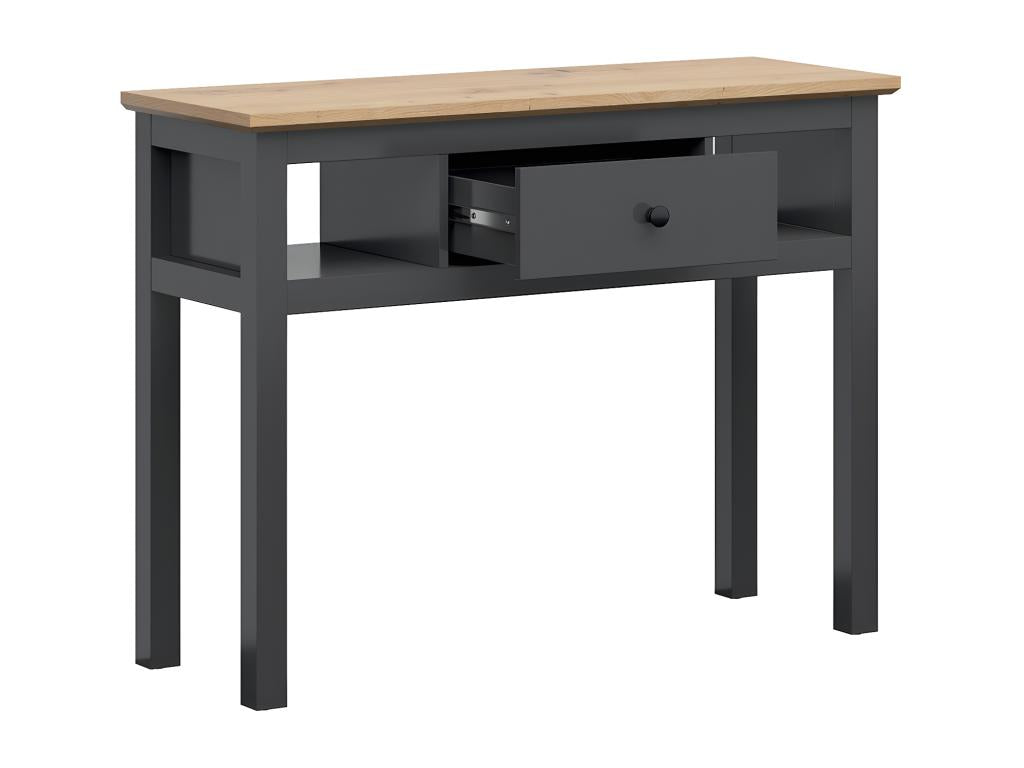 Console 1 tiroir Chezlova Gris anthracite et Bois JJUY17726