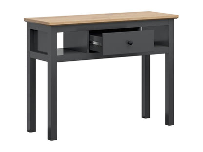 Console 1 tiroir Chezlova Gris anthracite et Bois JJUY17726