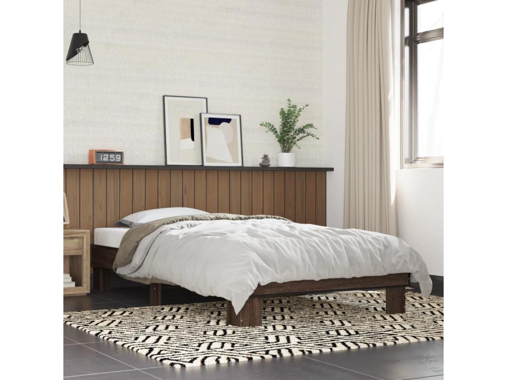 Cadre de lit sans matelas chêne marron 90x200 cm KSAA99596