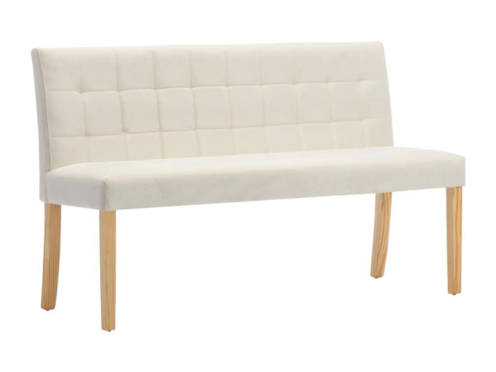 Banc 140cm Crème Tissu PYRC80389