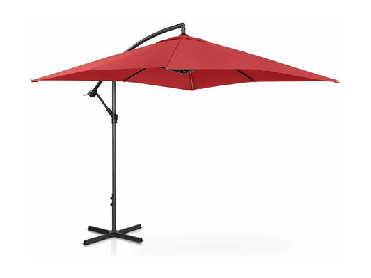 Parasol déporté rectangulaire bordeaux 315x248x262 cm 14 0007604 AXOI93248