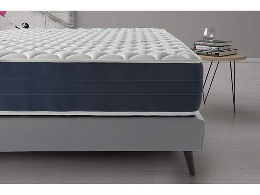 Matelas 140x200 mousse real confort - mousse à mémoire de forme Chezlova - épaisseur 25 cm - double face été-hiver OXPB36476
