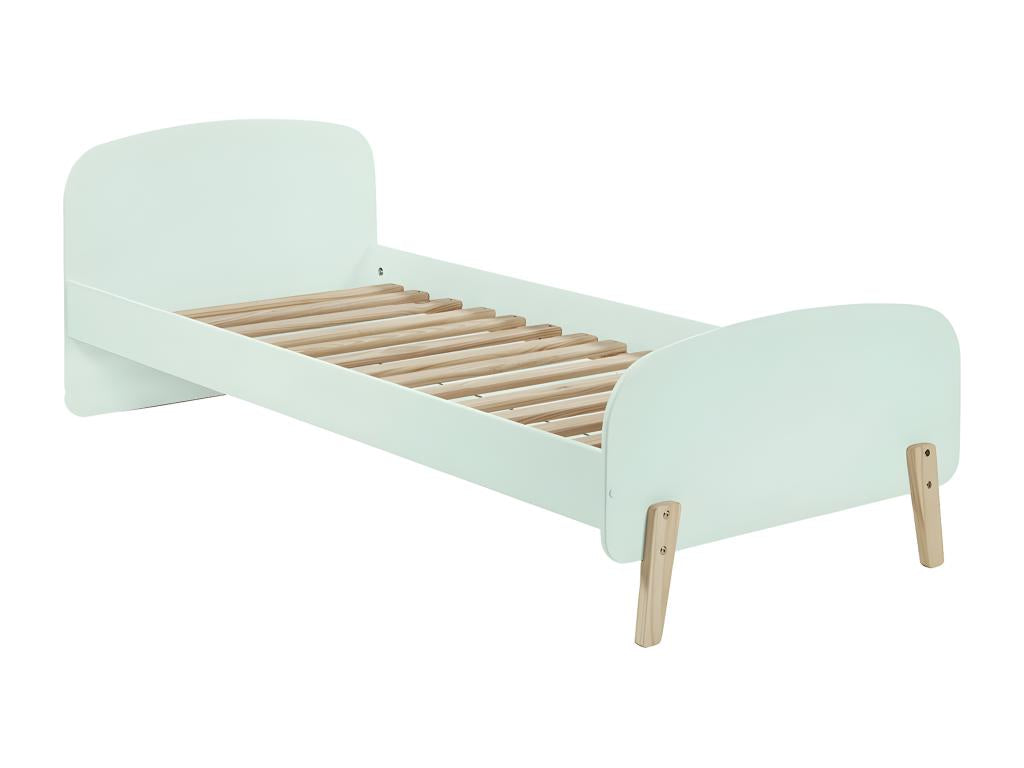 Chezlova - Lit 90x200cm avec Barrière de Lit Chevet GRIR80911