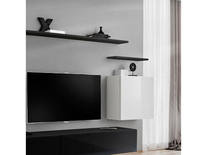 Meuble TV Mural Design Switch II 270cm Blanc / Noir XHHU34703