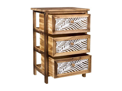 Chiffonnier En Bois Marron 40x29x58h LLVC46685