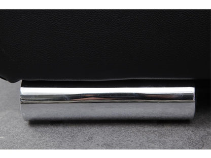 Canapé 2 places en cuir Decohaute - Noir FERU86945