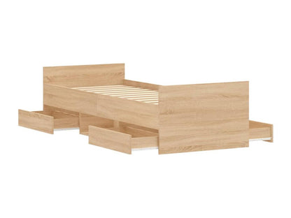 Cadre de lit sans matelas chêne Chezlova 75x190 cm EGWL42890