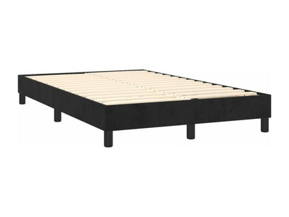 Sommier tapissier avec matelas et LED Noir 120x200 cm Velours EHNI56294