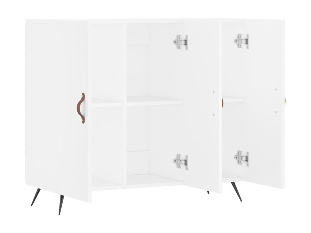 Buffet blanc 90x34x80 cm bois d'ingénierie RFJD25065