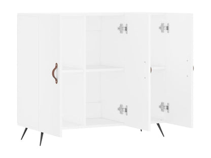 Buffet blanc 90x34x80 cm bois d'ingénierie RFJD25065