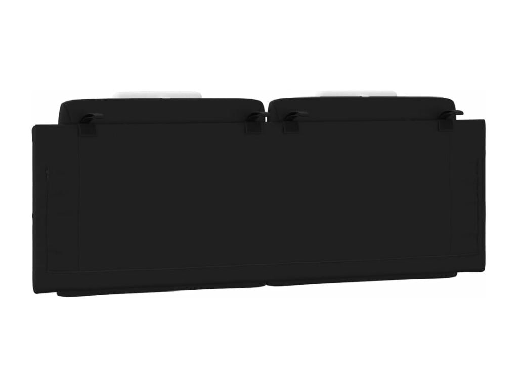 Coussin de tête de lit noir et blanc 120 cm similicuir WRGL98005