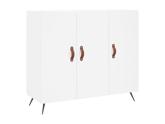 Buffet blanc 90x34x80 cm bois d'ingénierie RFJD25065