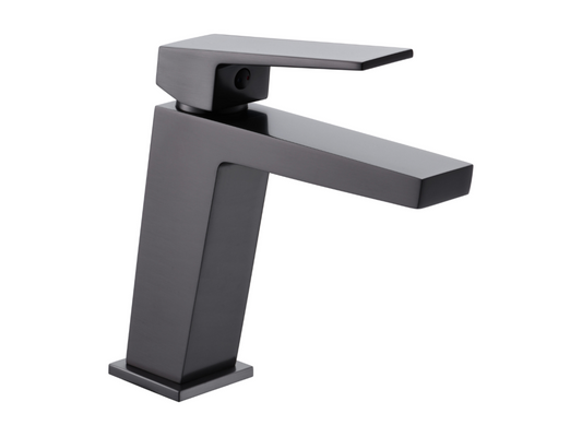 Robinet Mitigeur de Lavabo anti-calcaire Bec Bas Black Gun Métal Chezlova BDAR025-1BGM BKLV74985