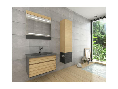 Meuble de Salle de Bain sur Pied Decohaute Marron 30x40x170 cm Decohaute LDPQ43204